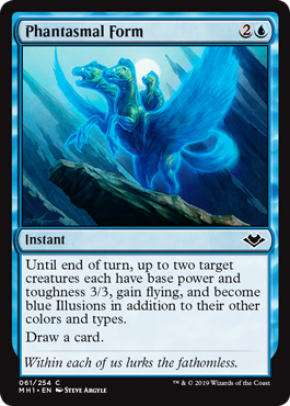 [061]【EN】【FOIL】幻影変化/Phantasmal Form【MH1】[C][青]