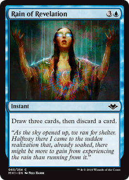 [065]【EN】【FOIL】啓示の雨/Rain of Revelation【MH1】[C][青]