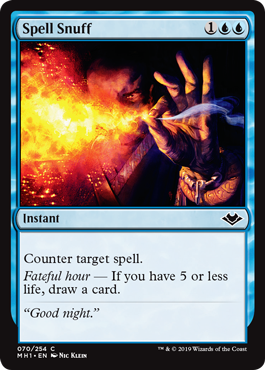 [070]【EN】【FOIL】呪文消し/Spell Snuff【MH1】[C][青]