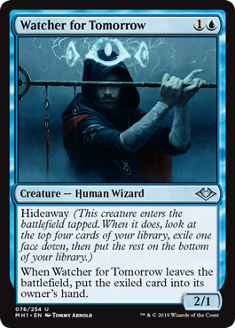 [076]【EN】【FOIL】明日の見張り/Watcher for Tomorrow【MH1】[U][青]