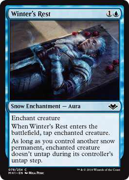 [078]【EN】【FOIL】冬の休眠/Winter's Rest【MH1】[C][青]