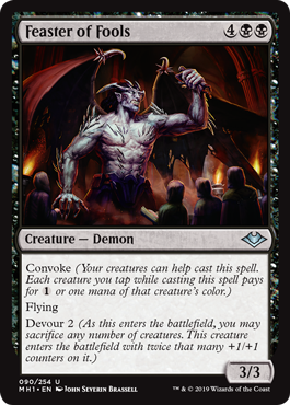 [090]【EN】【FOIL】愚者の饗宴者/Feaster of Fools【MH1】[U][黒]