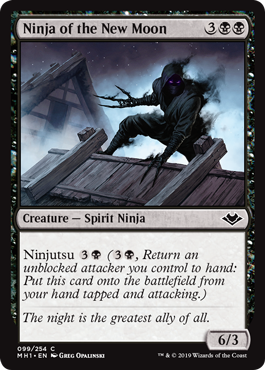 [099]【EN】【FOIL】新月の忍者/Ninja of the New Moon【MH1】[C][黒]