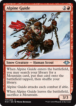 [117]【EN】【FOIL】高山の案内人/Alpine Guide【MH1】[U][赤]