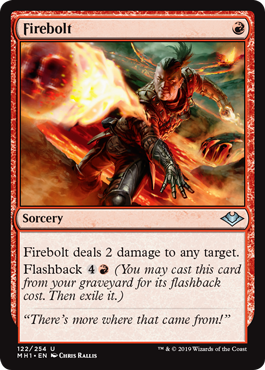 [122]【EN】【FOIL】炎の稲妻/Firebolt【MH1】[U][赤]
