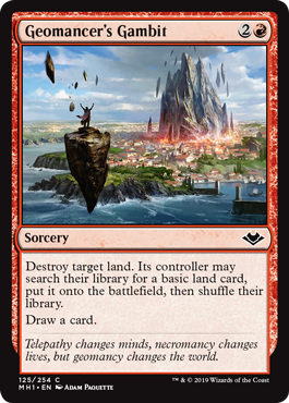 [125]【EN】【FOIL】地操術士の計略/Geomancer's Gambit【MH1】[C][赤]