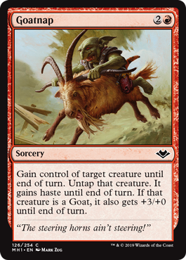 [126]【EN】【FOIL】山羊盗り/Goatnap【MH1】[C][赤]