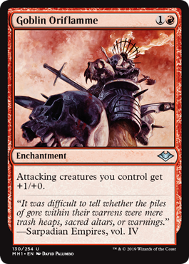 [130]【EN】【FOIL】ゴブリンの軍旗/Goblin Oriflamme【MH1】[U][赤]