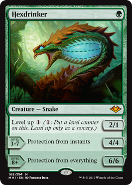[168]【EN】【FOIL】呪詛呑み/Hexdrinker【MH1】[M][緑]