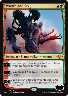 [217]【EN】【FOIL】レンと六番/Wrenn and Six【MH1】[M][多色]