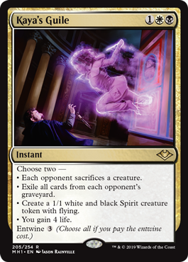 [205]【EN】【FOIL】ケイヤの手管/Kaya's Guile【MH1】[R][多色]