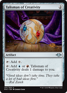 [231]【EN】【FOIL】独創のタリスマン/Talisman of Creativity【MH1】[U][茶]