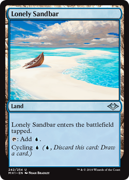 [242]【EN】【FOIL】孤立した砂州/Lonely Sandbar【MH1】[U][土地]