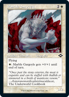 [382]【EN】■旧枠■大理石のガーゴイル/Marble Gargoyle【MH2】[C][白]