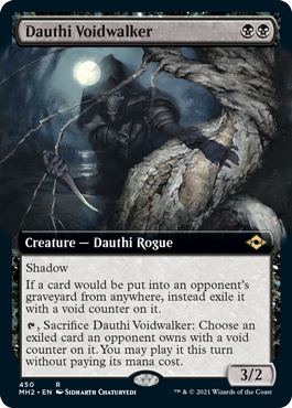 [450]【EN】■拡張アート■ダウスィーの虚空歩き/Dauthi Voidwalker【MH2】[R][黒]