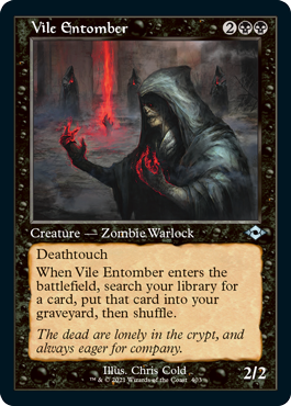 [403]【EN】■旧枠■不快な納墓役/Vile Entomber【MH2】[U][黒]