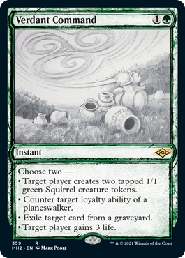 [359]【EN】■スケッチ■新緑の命令/Verdant Command【MH2】[R][緑]