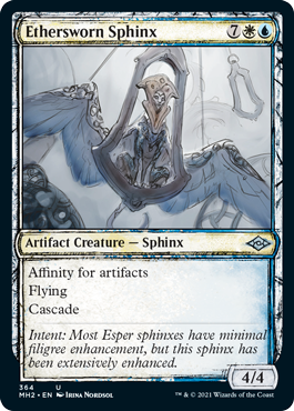 [364]【EN】■スケッチ■エーテル宣誓会のスフィンクス/Ethersworn Sphinx【MH2】[U][多色]
