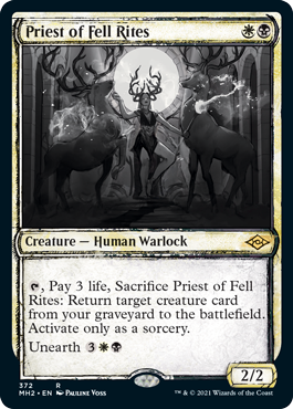 [372]【EN】■スケッチ■不吉な儀式の僧侶/Priest of Fell Rites【MH2】[R][多色]