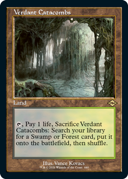 [440]【EN】■旧枠■新緑の地下墓地/Verdant Catacombs【MH2】[R][土地]