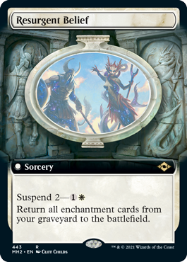 [443]【EN】【FOIL】■拡張アート■信仰の復活/Resurgent Belief【MH2】[R][白]