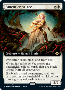 [444]【EN】【FOIL】■拡張アート■ヴェクの聖別者/Sanctifier en-Vec【MH2】[R][白]