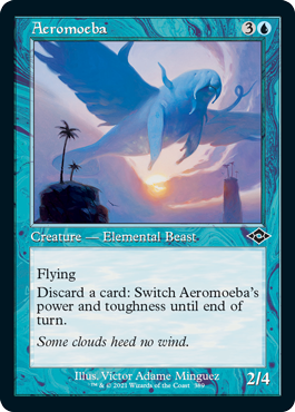 [389]【EN】【FOIL】■旧枠■エアロミーバ/Aeromoeba【MH2】[C][青]