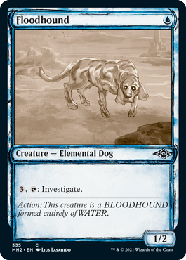 [335]【EN】【FOIL】■スケッチ■氾濫犬/Floodhound【MH2】[C][青]