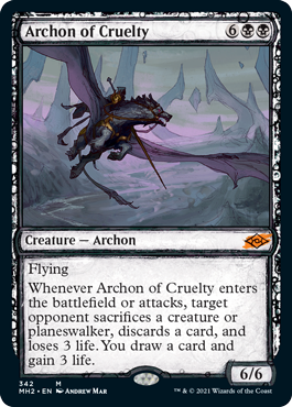 [342]【EN】【FOIL】■スケッチ■残虐の執政官/Archon of Cruelty【MH2】[M][黒]
