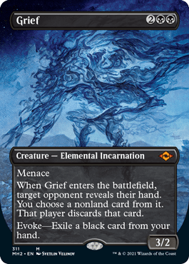 [311]【EN】【FOIL】■ボーダーレス■悲嘆/Grief【MH2】[M][黒]