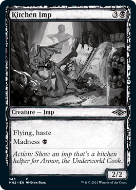 [343]【EN】【FOIL】■スケッチ■台所のインプ/Kitchen Imp【MH2】[C][黒]