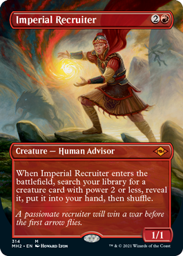 [314]【EN】【FOIL】■ボーダーレス■帝国の徴募兵/Imperial Recruiter【MH2】[M][赤]