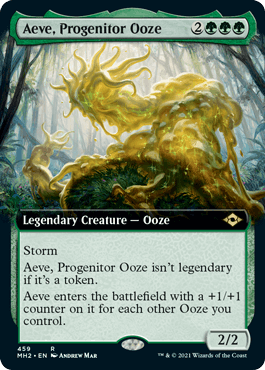 [459]【EN】【FOIL】■拡張アート■前駆軟泥、エーヴ/Aeve, Progenitor Ooze【MH2】[R][緑]