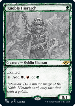 [355]【EN】【FOIL】■スケッチ■下賤の教主/Ignoble Hierarch【MH2】[R][緑]