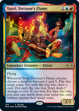 [492]【EN】【FOIL】運命の炎、ユースリ/Yusri, Fortune's Flame【MH2】[R][多色]