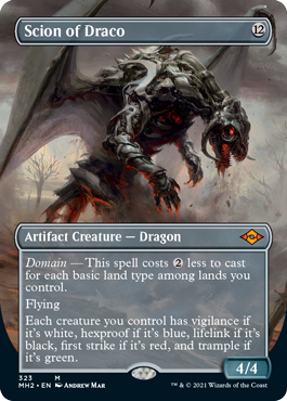 [323]【EN】【FOIL】■ボーダーレス■ドラコの末裔/Scion of Draco【MH2】[M][茶]