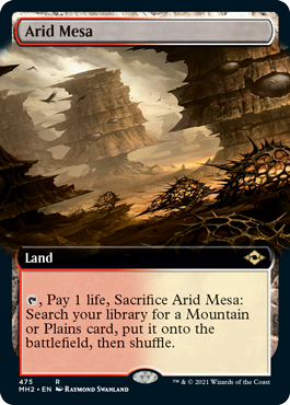 [475]【EN】【FOIL】■拡張アート■乾燥台地/Arid Mesa【MH2】[R][土地]