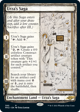 [380]【EN】【FOIL】■スケッチ■ウルザの物語/Urza's Saga【MH2】[R][土地]
