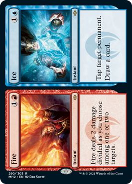 [290]【EN】【エッチングFOIL】火+氷/Fire+Ice【MH2】[R][多色]
