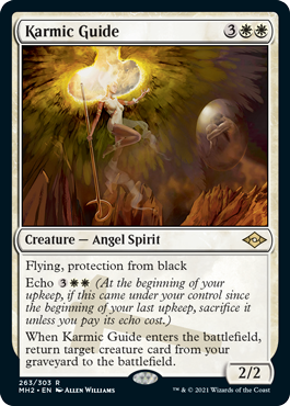 [263]【EN】【エッチングFOIL】霊体の先達/Karmic Guide【MH2】[R][白]