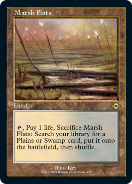 [437]【EN】【エッチングFOIL】■旧枠■湿地の干潟/Marsh Flats【MH2】[R][土地]