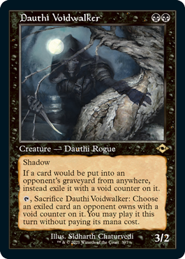 [397]【EN】【エッチングFOIL】■旧枠■ダウスィーの虚空歩き/Dauthi Voidwalker【MH2】[R][黒]