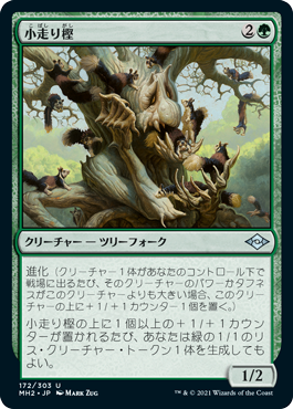 [172]【JP】【FOIL】小走り樫/Scurry Oak【MH2】[U][緑]