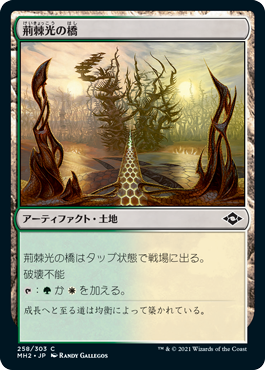 [258]【JP】【FOIL】荊棘光の橋/Thornglint Bridge【MH2】[C][土地]