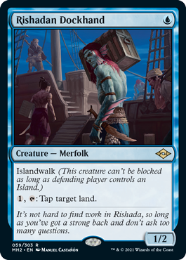 [059]【EN】リシャーダの荷運び/Rishadan Dockhand【MH2】[R][青]