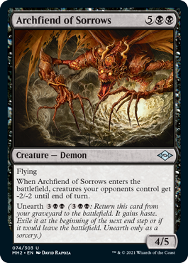 [074]【EN】悲しみの魔神/Archfiend of Sorrows【MH2】[U][黒]