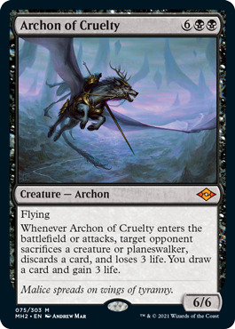 [075]【EN】残虐の執政官/Archon of Cruelty【MH2】[M][黒]