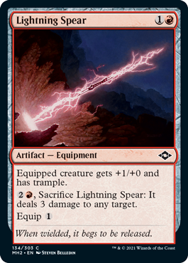 [134]【EN】稲妻の槍/Lightning Spear【MH2】[C][赤]