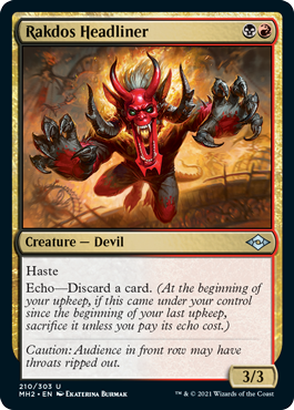 [210]【EN】ラクドスの首狩り/Rakdos Headliner【MH2】[U][多色]