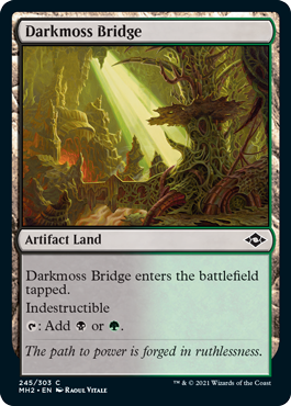 [245]【EN】暗闇苔の橋/Darkmoss Bridge【MH2】[C][土地]
